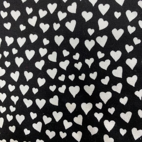 J Crew Mercantile Winnie Pants Women's Size 14 Black with Hearts Crop Comfort - Picture 3 of 14